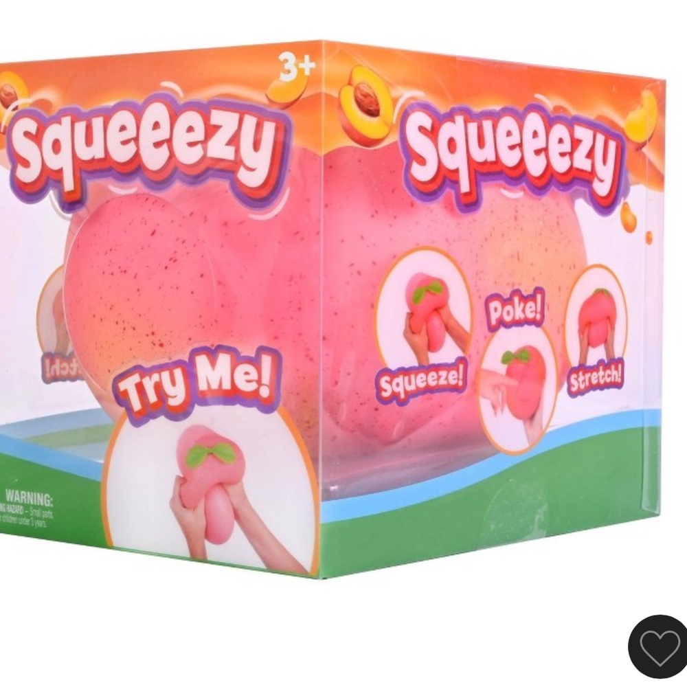 Sunny Days Squeezy Soft Peach Squishy Toy